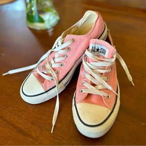 Pink converse sneakers